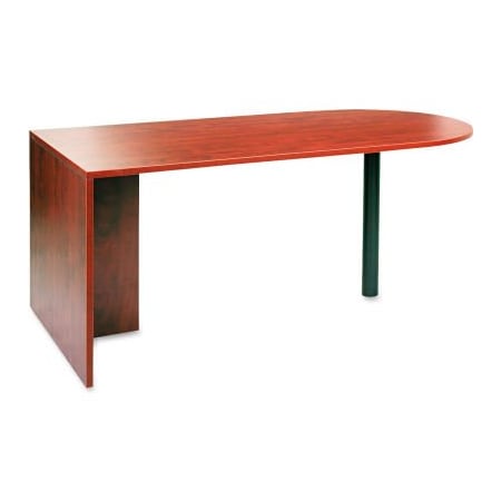 Alera D-Top Desk Peninsula - 72W X 36D X 29-1/2H - Medium Cherry - Valencia Series